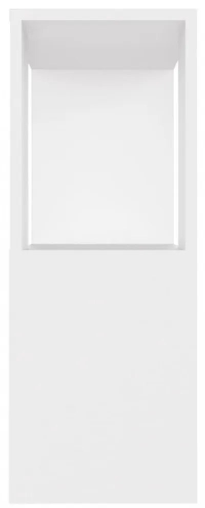 fehér szerelt fa TV-szekrény 80 x 24 x 63 cm