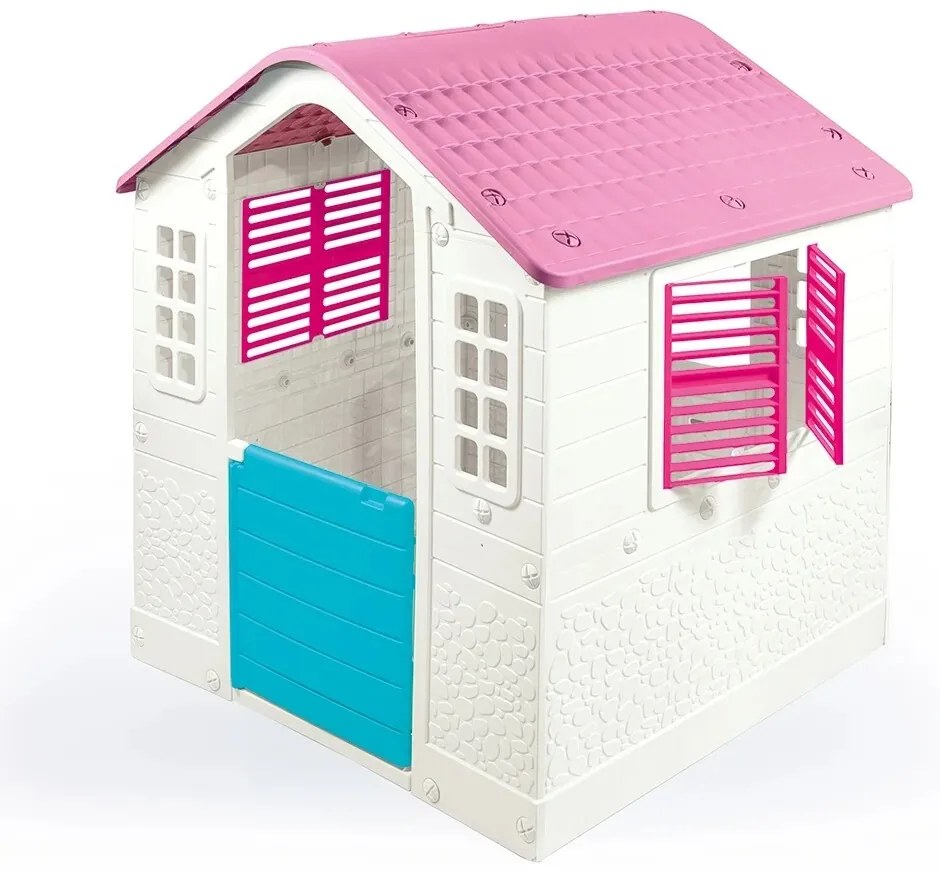 Dolu Gyerek kerti házikó, fehér-rózsaszín
