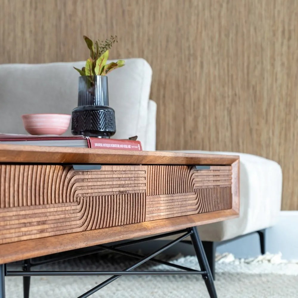 Barna dohányzóasztal 60x120 cm Lagom – Ixia