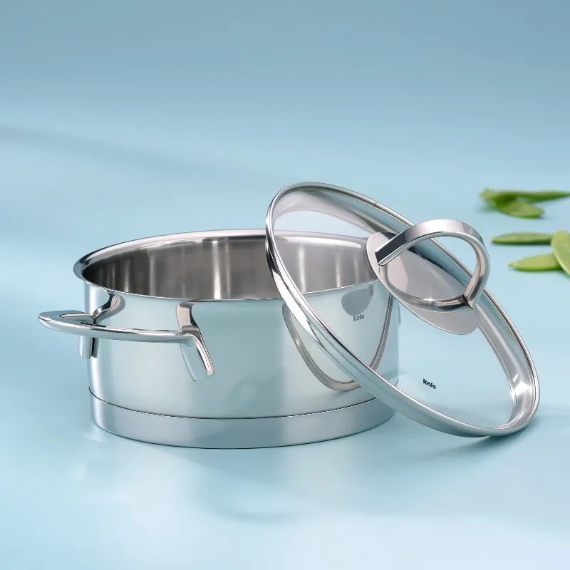 Kela CAILIN Lábas üveg fedővel 2,5 l, 2,4 l