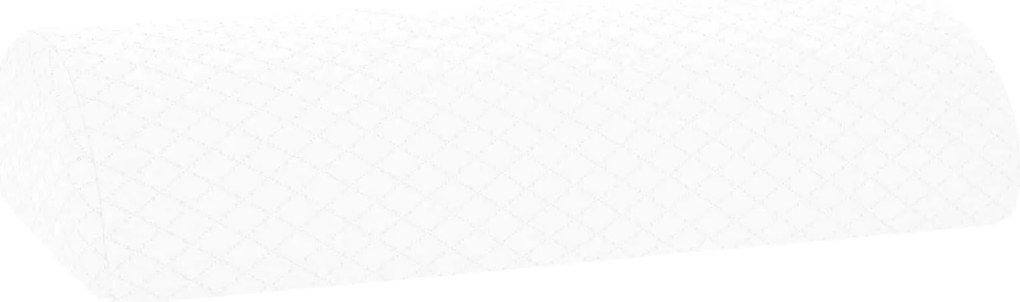 vidaXL Lábpárna Egyszínű Fehér 52 x 20 x 12 cm Memóriahab