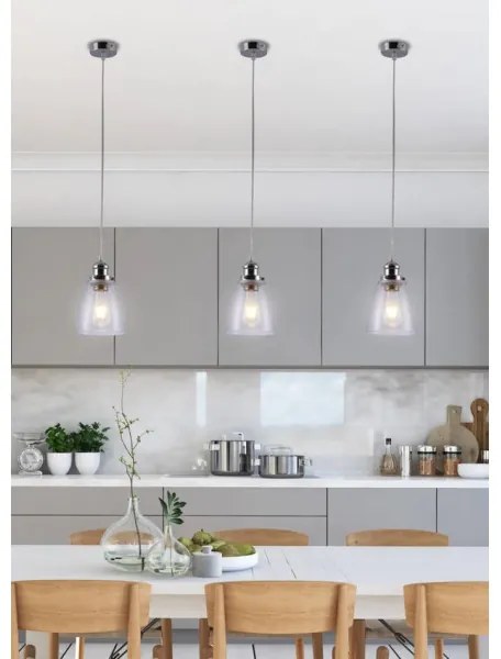 Csillár zsinóron VOICE 1xE27/40W/230V