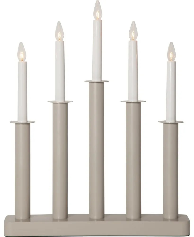 Bézs karácsonyi fénydekoráció Plate – Star Trading