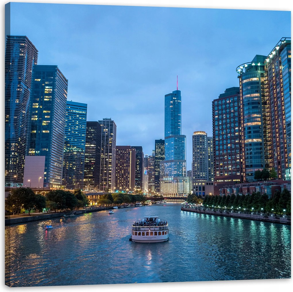 Vászonkép Chicago építészet 60x60 cm