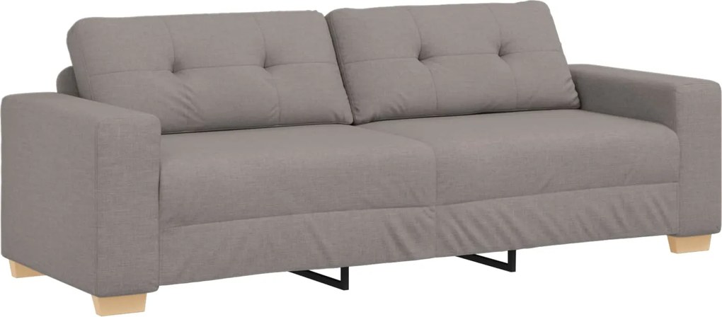 vidaXL Kanapé Tópszínű 221 x 80 x 80 cm szövet