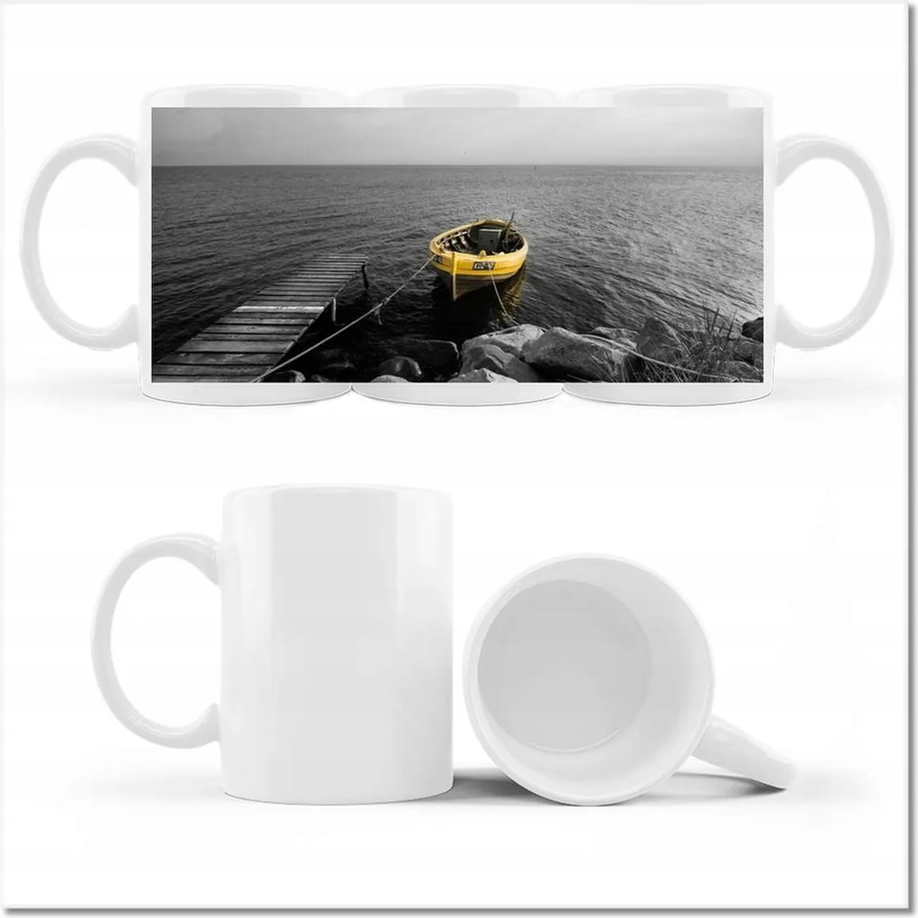 Fényképes bögre Halászcsónak a Balti-tengeren