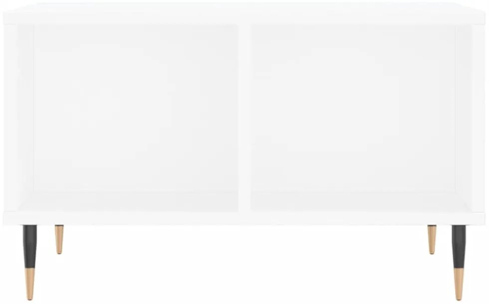 vidaXL fehér szerelt fa dohányzóasztal 60 x 50 x 36,5 cm