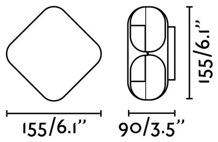 FARO 71212 - LED Kültéri fali lámpa BU-OH LED/12W/230V IP65