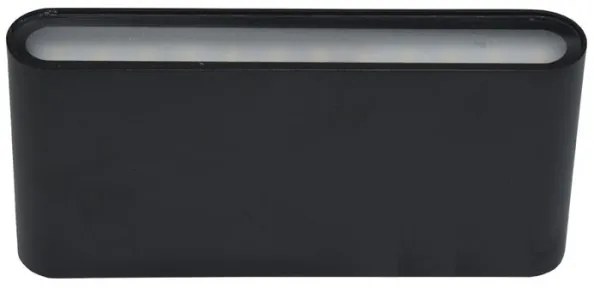 Ecolite ZFP12-CR - LED Kültéri fali lámpa BRICK 2xLED/6W/230V IP65 fekete