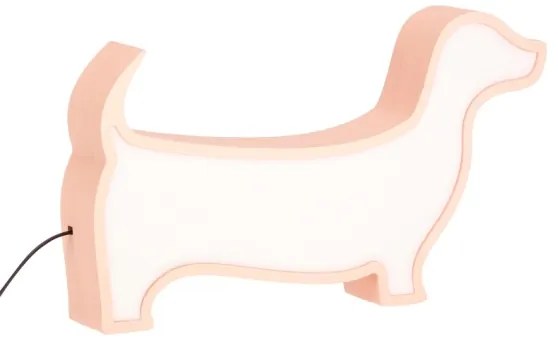 LED gyerekasztali lámpa DOG LED/12W/230V rózsaszín