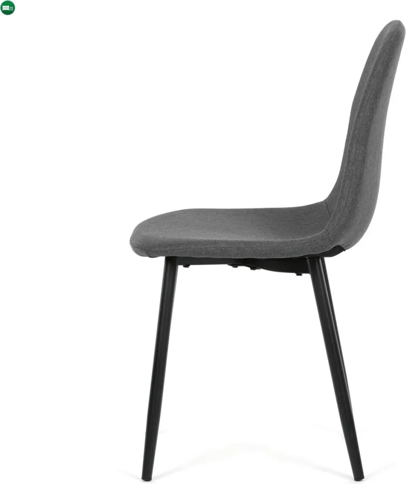 Jídelní židle, šedá, látka, CT-V2972 GREY2