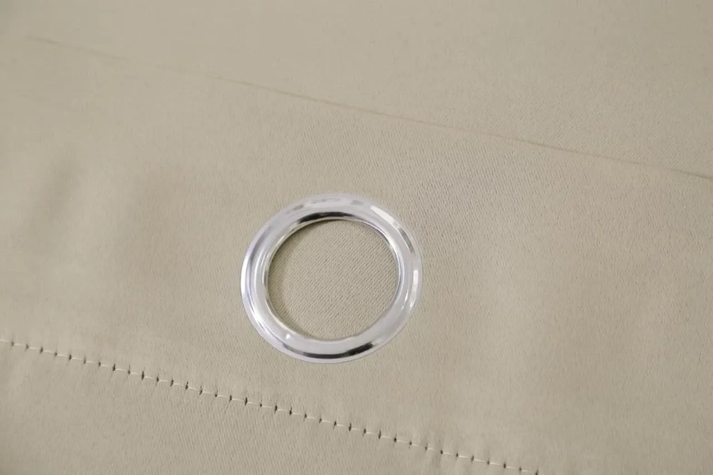 Függöny OXFORD 140x270 cm, bézs Felfüggesztés: Hullámos sínszalag