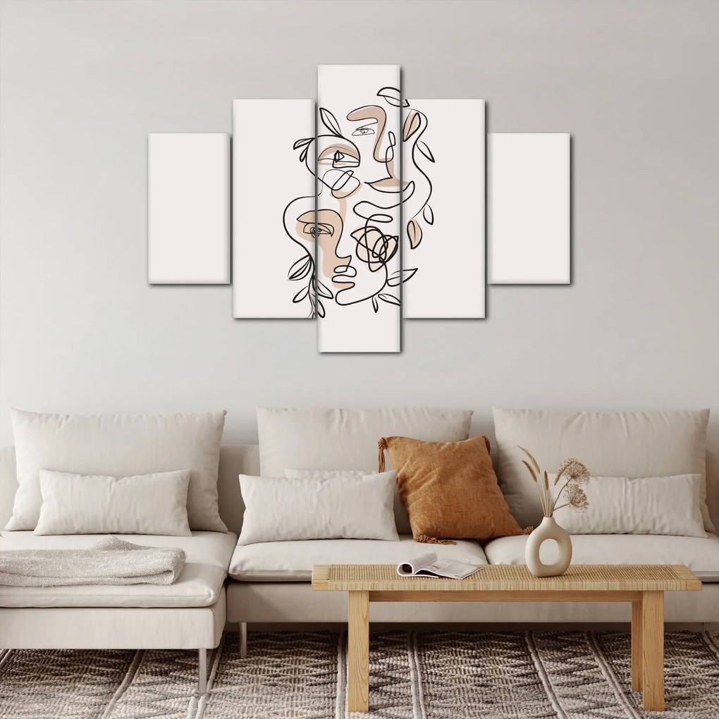 Kép - Line art arckezelés (150x105 cm)