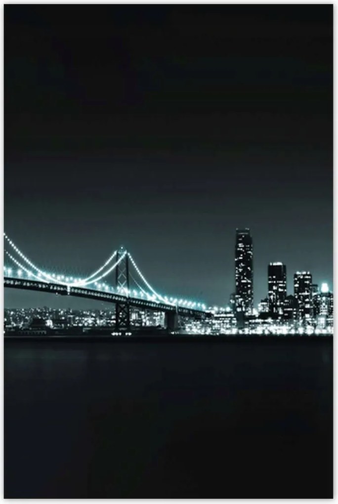 Poszterek 80x120 Usa Híd az éjszakában Fények