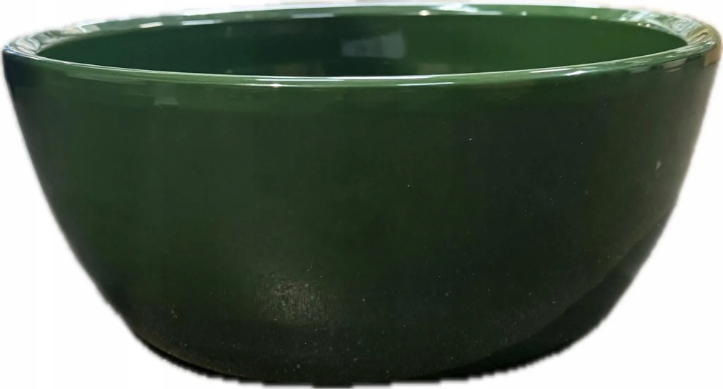 Kerámia tál fedő palack tál zöld 28,5 cm