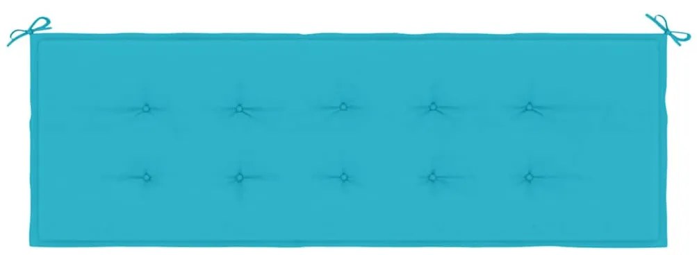 türkizkék oxford-szövet kerti padpárna 150x50x4 cm
