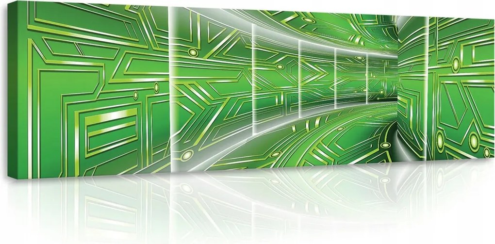 Vászonkép 145x45 Geometrikus absztrakt alagút tetőtéri fényben