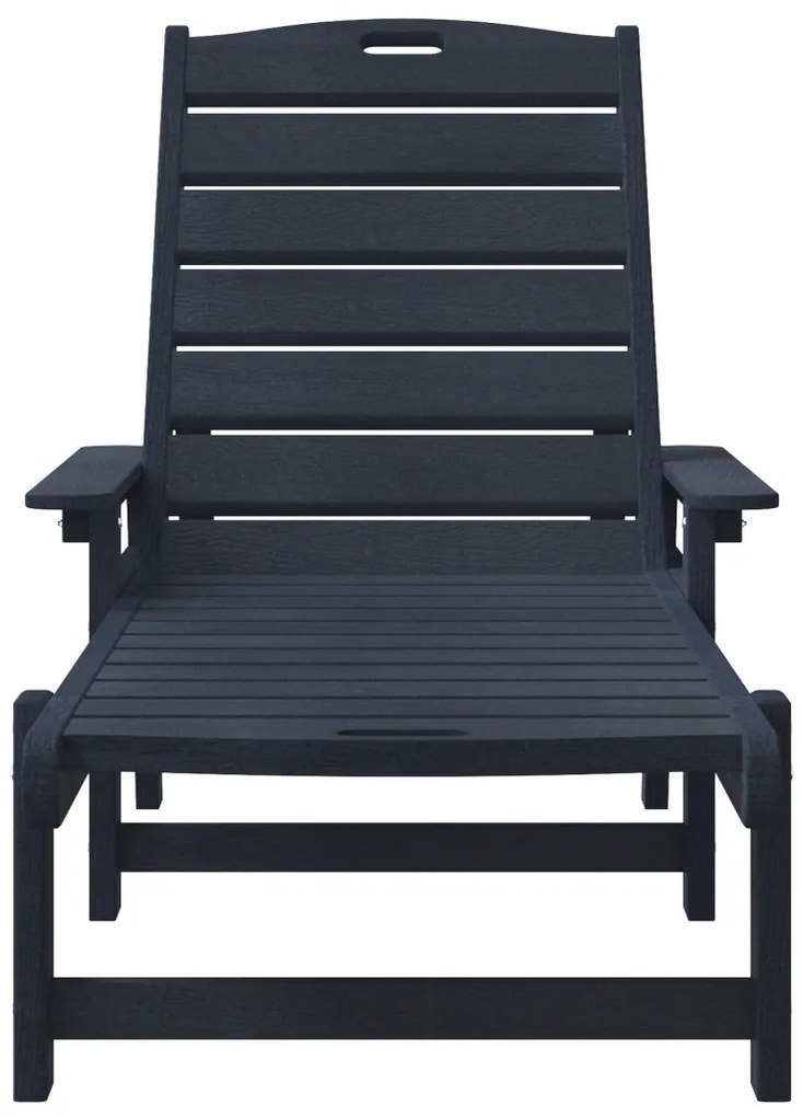 Nyugágy 2 db Tengerészkék 162x53x98.5 cm HDPE
