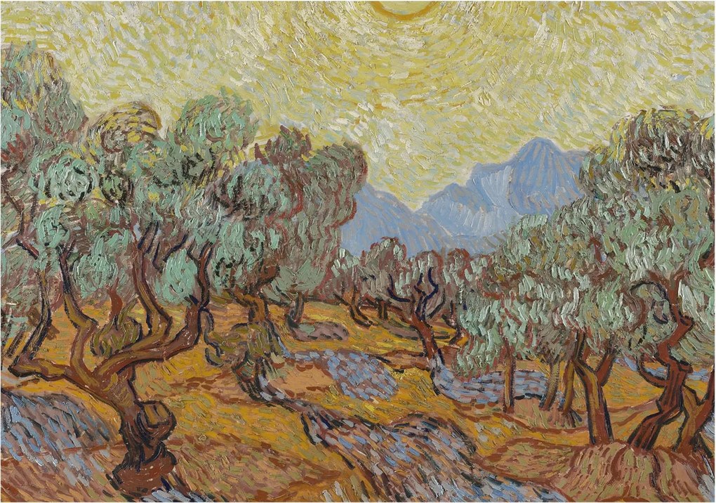 Fotótapéta Flizelin Dekoratív Hálószoba Olajfák 312x219 Ragasztó