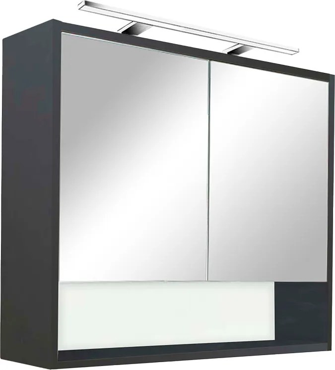 Luna 80 felső tükrös szekrény, antracit