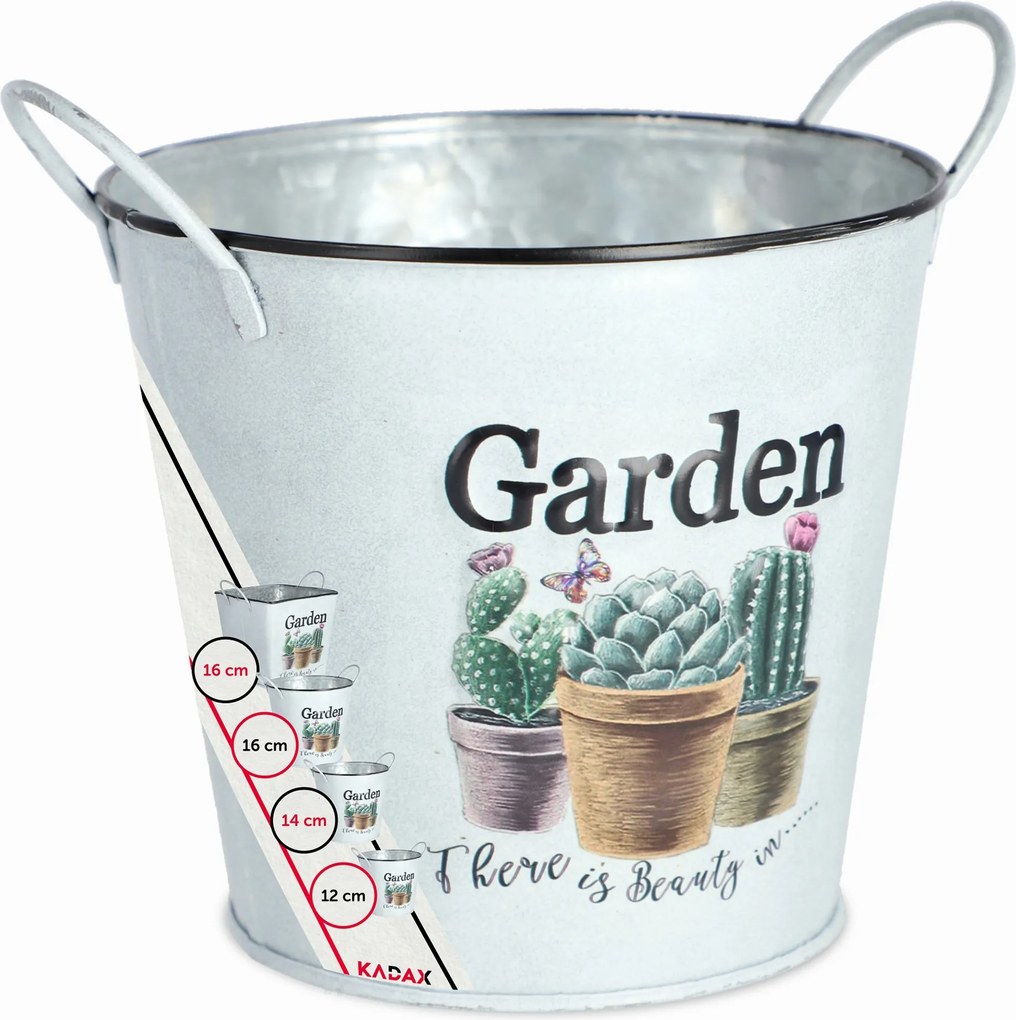 Virágtartó Fém Növény 12cm Dekoratív Virágtartó