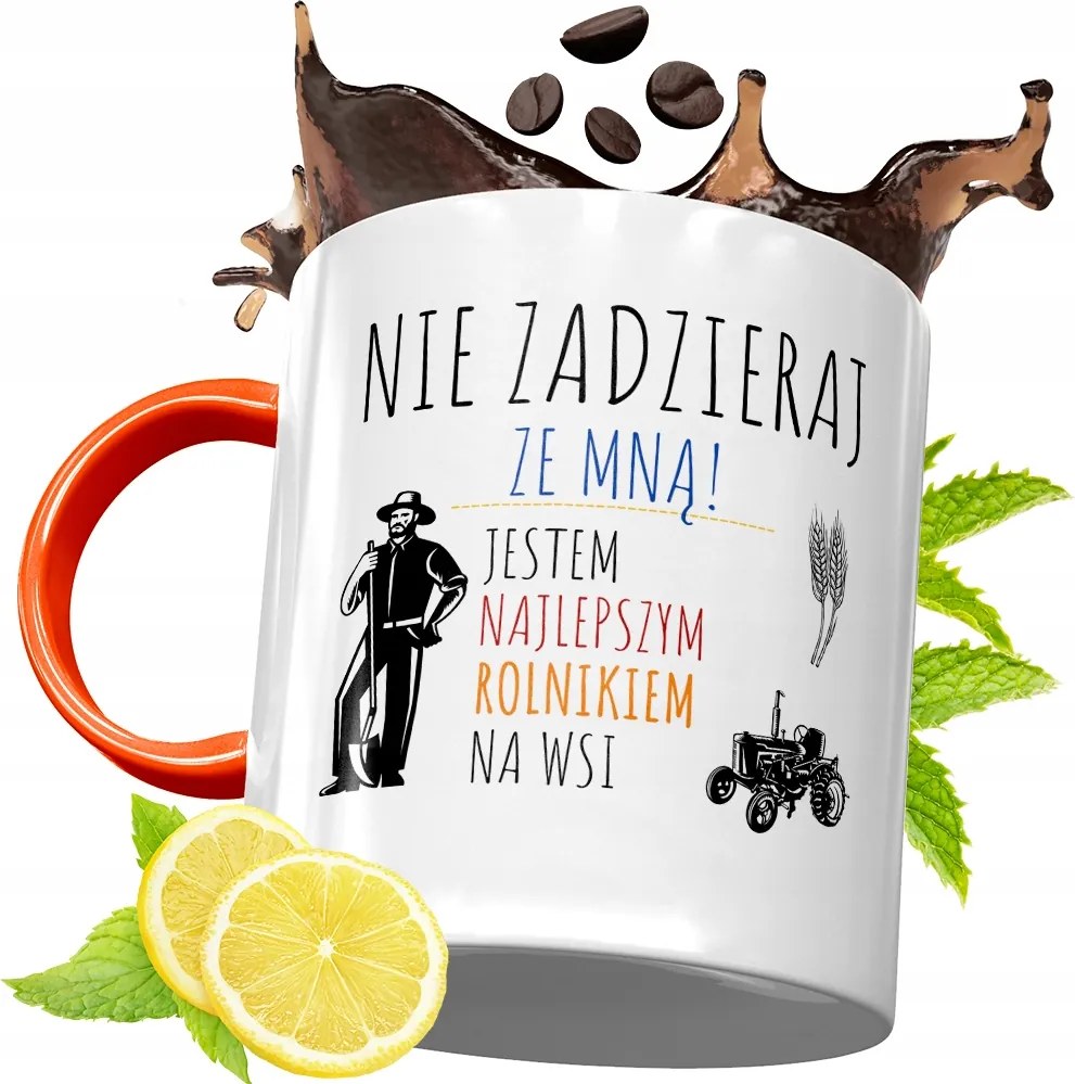 Narancssárga Bögre Gazdáknak Ajándék fényképes nyomtatással