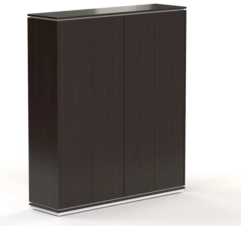 Creator magas szekrény 162,8 x 44,5 x 185,9 cm, fehér / wenge