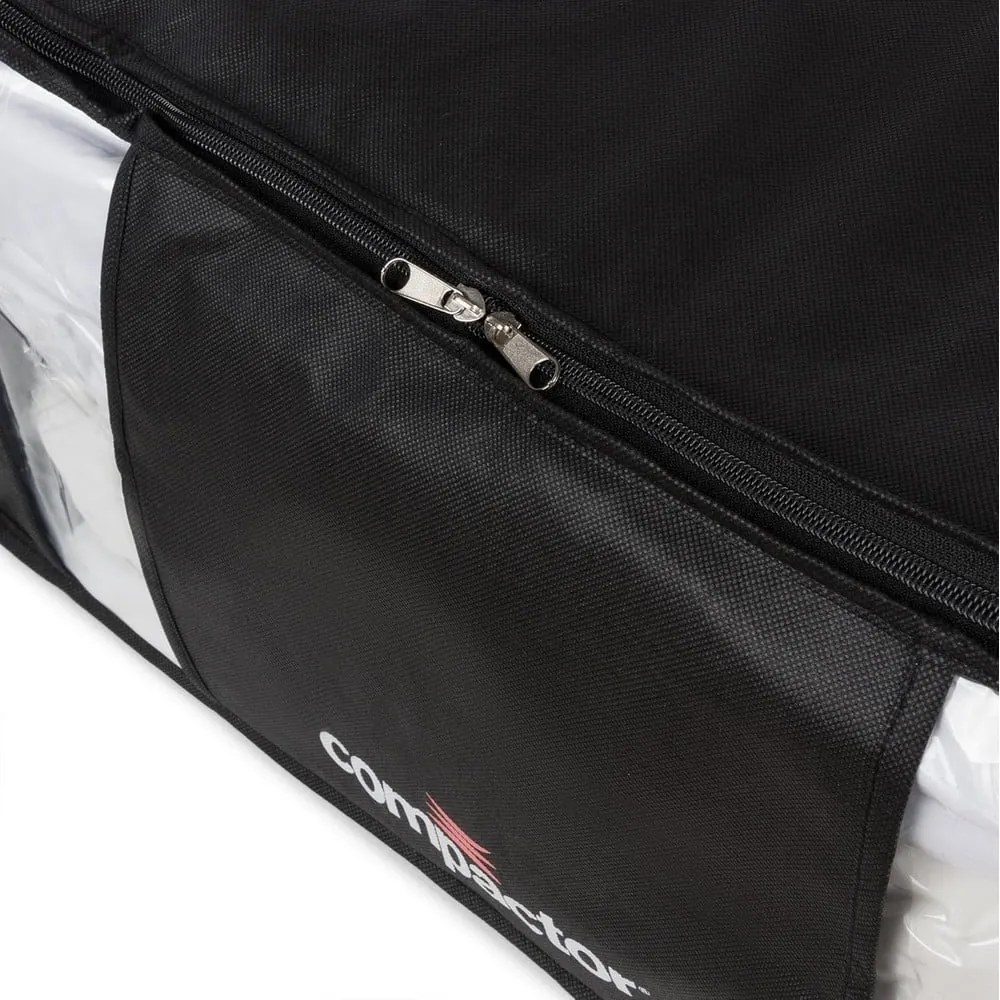 Vákuumos-megerősített textil ruhatároló doboz szett 2 db-os 65x45x27 cm Black Edition – Compactor