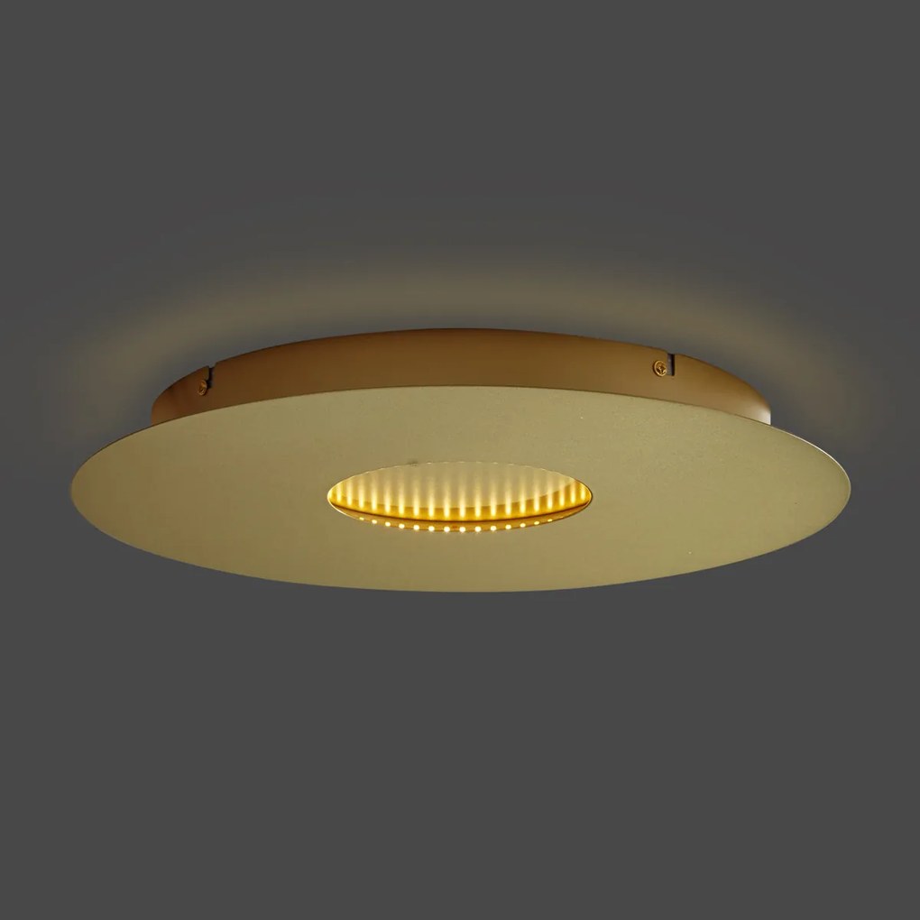 Modern mennyezeti lámpa arany 40 cm LED-del, 3 fokozatban szabályozható - Morning