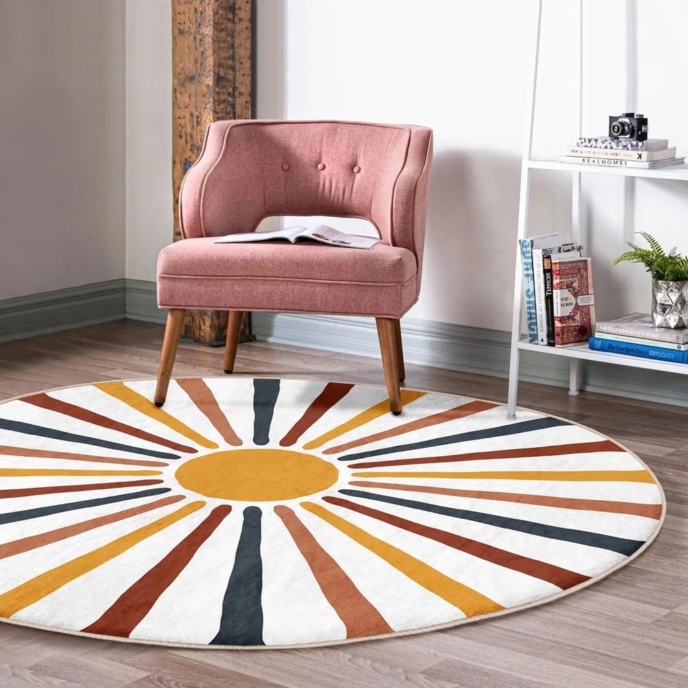 Mosható-robotporszívóval tisztítható kerek szőnyeg ø 120 cm Comfort – Mila Home
