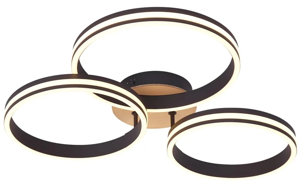 Mennyezeti lámpa fa LED-del, 3 lépésben dimmelhető, 3-lámpás - Navara