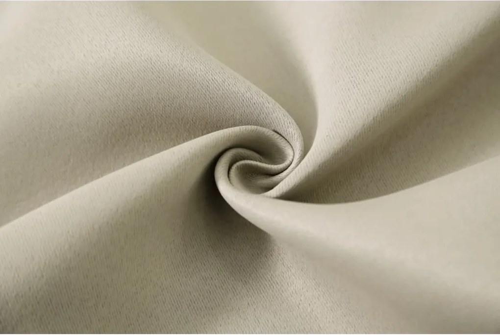 Függöny OXFORD 140x270 cm, világos bézs Felfüggesztés: Hullámos sínszalag