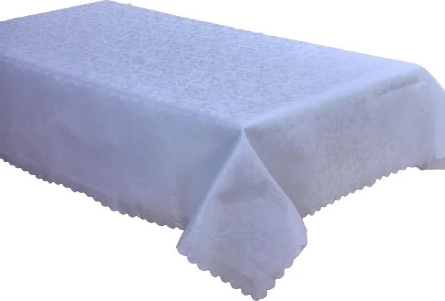 Abrosz 160x260 Foltálló Elegáns Fehér Ecru