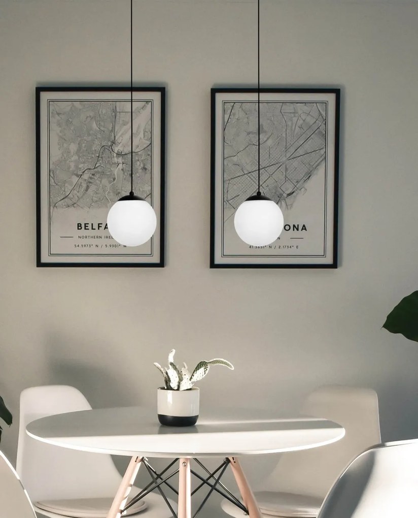 KAJA K-4921 SAVOY Modern Függesztett Lámpa Fekete E27 IP20