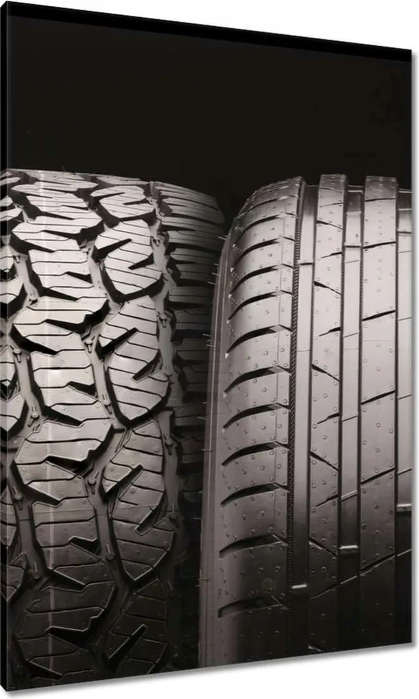 Vászonkép 70x100 Téli és nyári gumiabroncsok