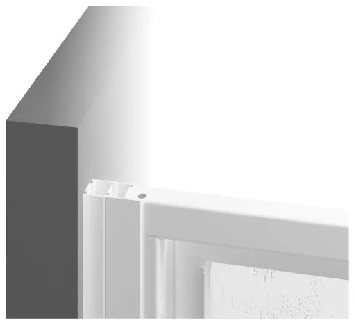 Ravak 3114O30211 - Négyrészes, negyedköríves zuhanykabin SUPERNOVA 80x80 cm fekete