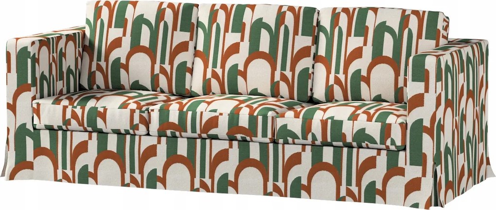 Karlanda 3 személyes kinyitható kanapé huzat Ikea zöld