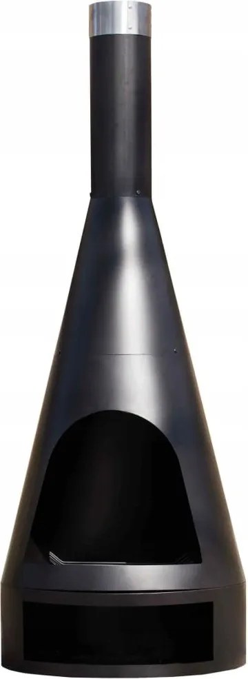 Kingston Kerti Kandalló, 160x60 cm, acél