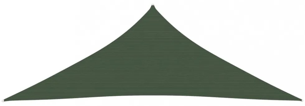 sötétzöld HDPE napvitorla 160 g/m² 4,5 x 4,5 x 4,5 m