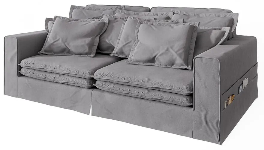 Világosszürke kanapé 236 cm Nora – Ropez