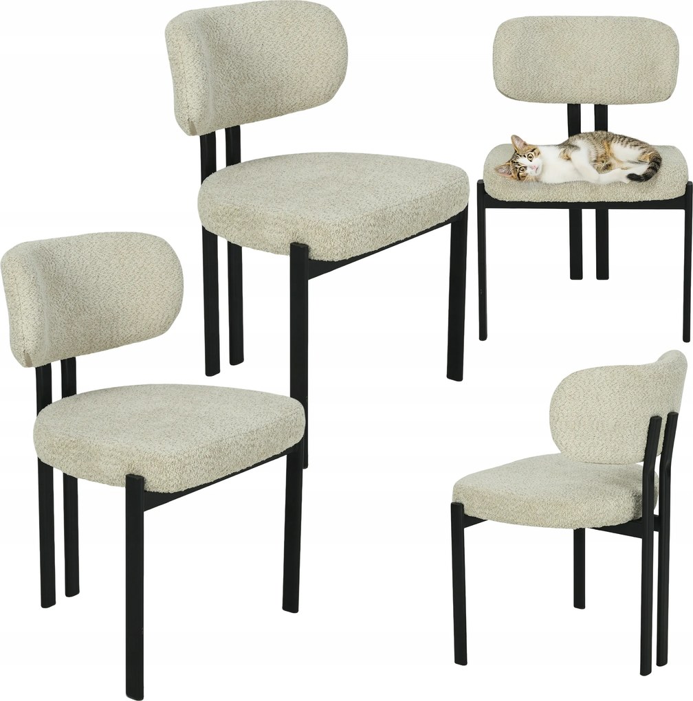 2 db-os kárpitozott szék szett Arlo bézs loft étkező nappaliba