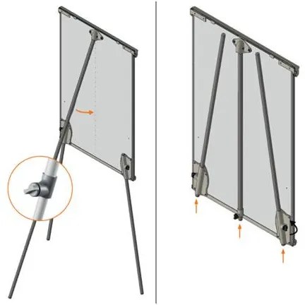 Flipchart tábla, mágneses felület, 70x100 cm, NOBO Premium Plus, fehér (VN5701)