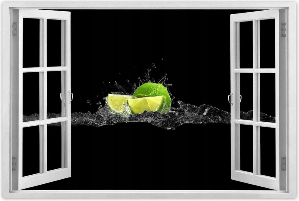 Poszter 60x40 Lime fekete