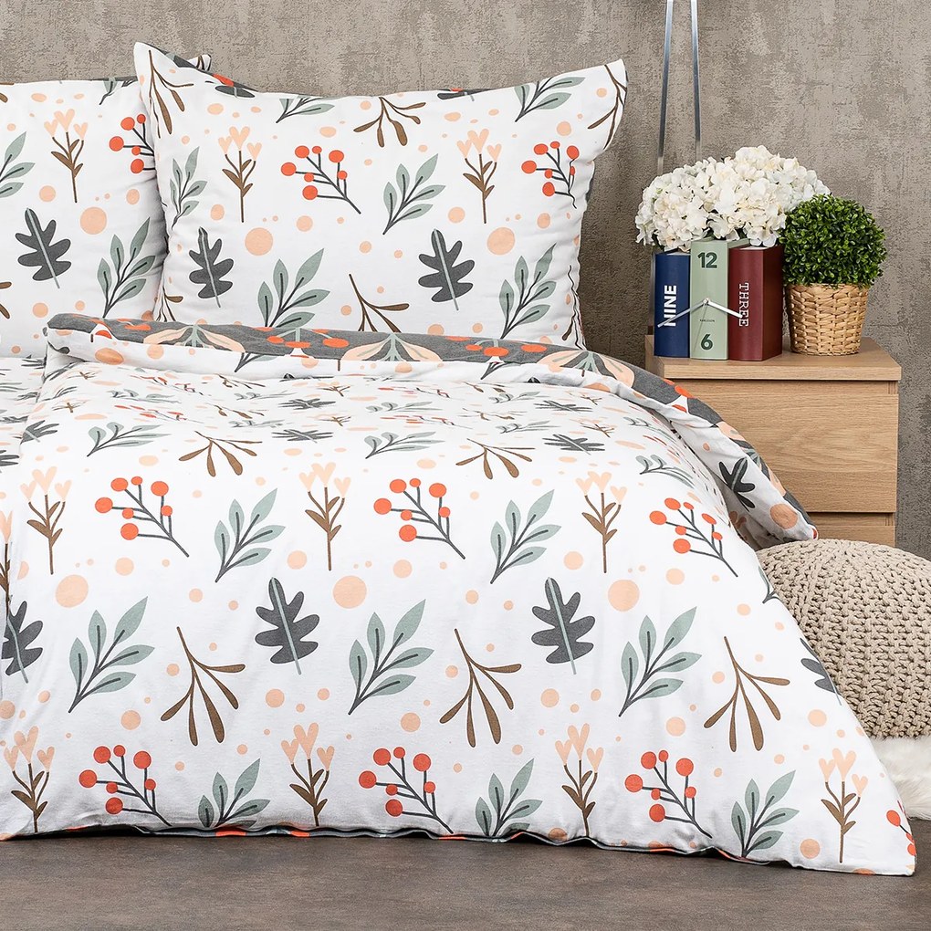 4Home Winter nature flanel ágyneműhuzat, 140 x 220 cm, 70 x 90 cm