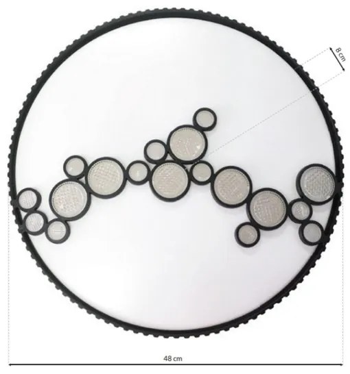 LED Mennyezeti lámpa LENA LED/40W/230V + távirányító