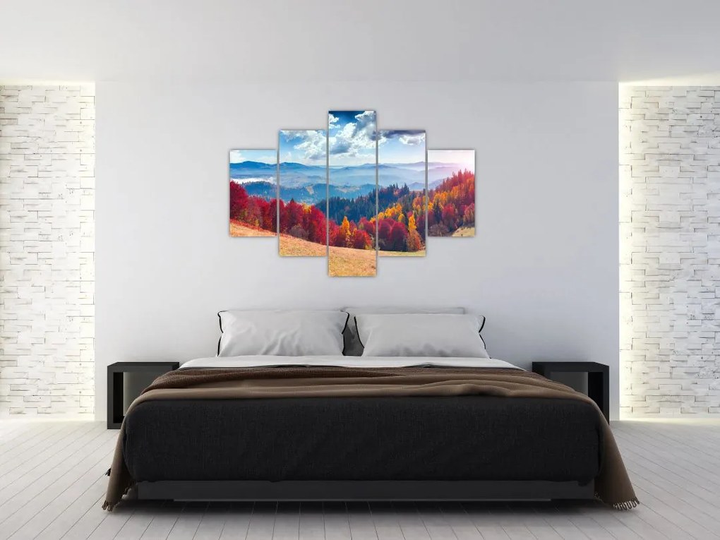 Egy kép egy színes őszi tájról (150x105 cm)