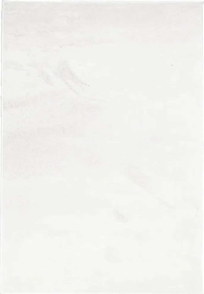 vidaXL OVIEDO krémszínű rövid szálú szőnyeg 140 x 200 cm
