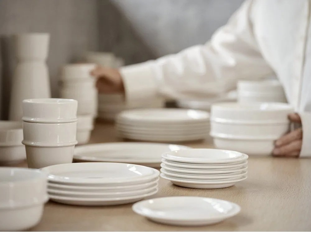 Krémszínű porcelán csésze 320 ml Eau – Zone