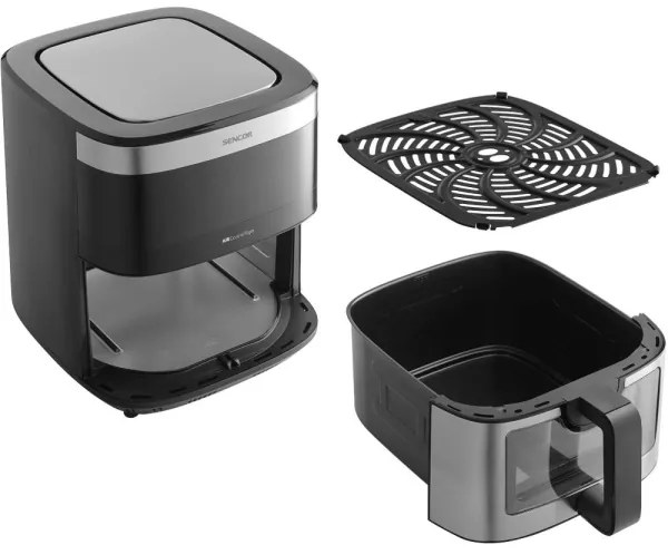 Sencor légkeveréses fritőz 9 l 1700W 230V fekete/matt króm
