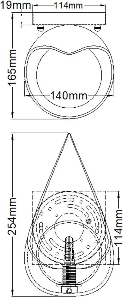 Quintiesse REN QN-REN1 Fali lámpa 1x3.5W/G9